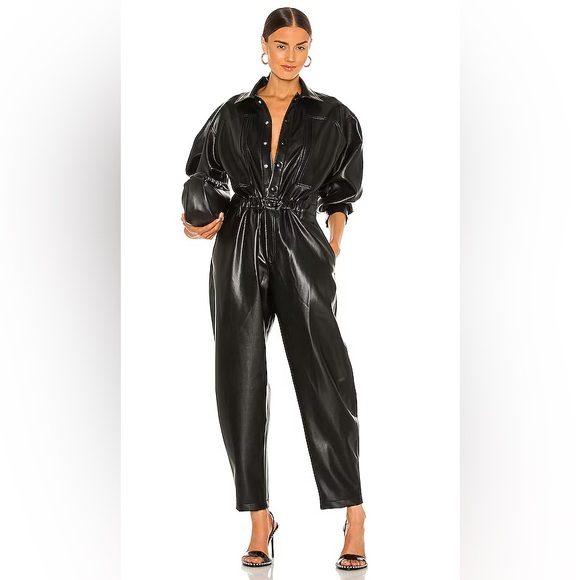 Agolde Pants - Agolde Vegan Leather Jumpsuit